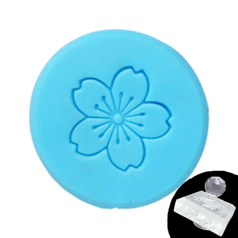 Flower Leaves and Tree Pattern Stamp, Home Cleaning Natural Seal, Acrylic Transparent Imprint Soap Stamp, Handmade  Chapter
