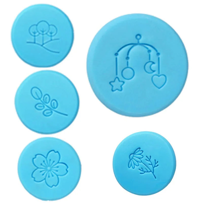 Flower Leaves and Tree Pattern Stamp, Home Cleaning Natural Seal, Acrylic Transparent Imprint Soap Stamp, Handmade  Chapter