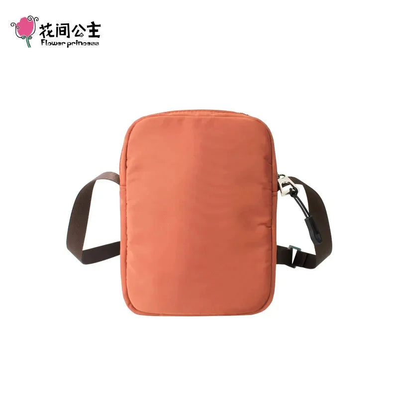 Flower Princess 2024 Summer Nylon Crossbody Small Embroidery Flap s Casual Phone Purse Girl Shoulder Bag