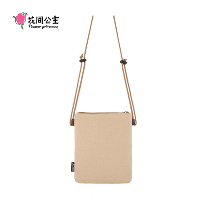 Flower Princess A Lazy Day Women's 2024 Trend Summer Designer Original Women s Fashion Small Crossbody Canvas Phone Bag