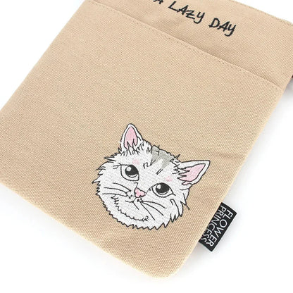 Flower Princess A Lazy Day Women's 2024 Trend Summer Designer Original Women s Fashion Small Crossbody Canvas Phone Bag