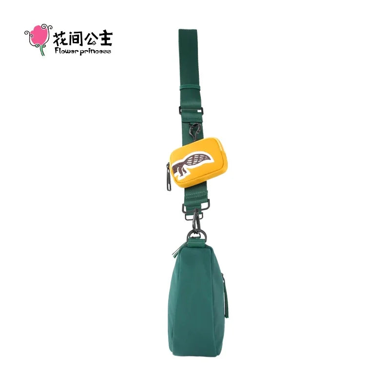 Flower Princess Autumn Gift Women's 2024 Trend Black Nylon Messenger Crossbody Shoulder Dumpling Female Bags For Women