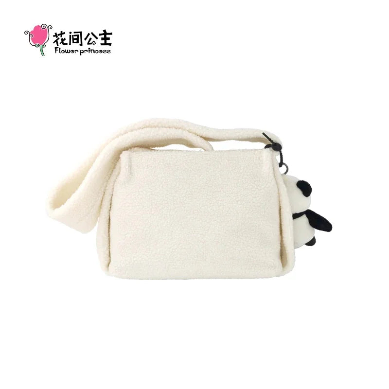 Flower Princess B+W Women's Bag New 2024 Trend Fashion Designer White Cute Small Crossbody Shoulder Brand Female Bags for Women