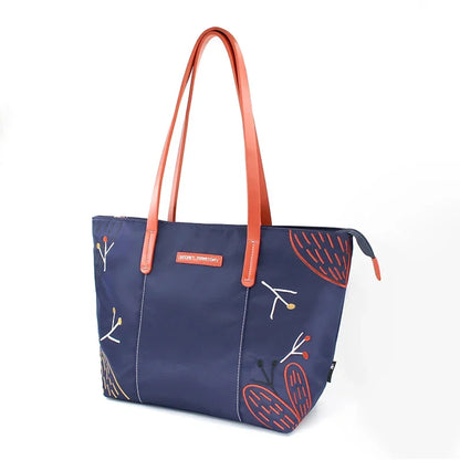Flower Princess Brand Secret Territory 2024 Women's New Fashion Black Large Big Nylon Cloth Handbag Shoulder Tote Female Bag