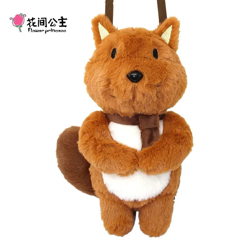 Flower Princess Cute Pet Family Women's Winter 2024 New in Three-dimensional Doll Crossbody Plush Headphone Bags