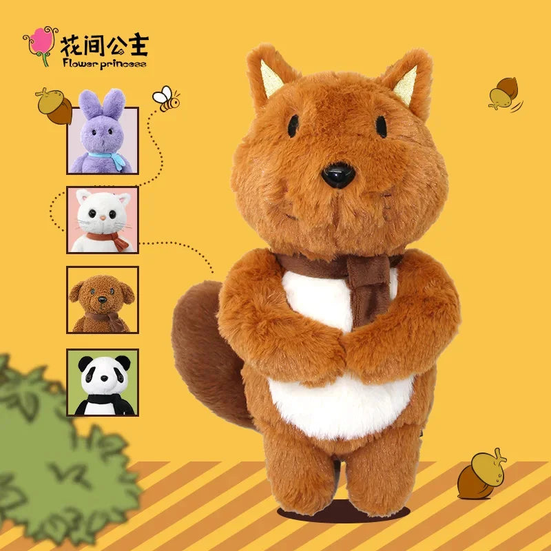Flower Princess Cute Pet Family Women's Winter 2024 New in Three-dimensional Doll Crossbody Plush Headphone Bags