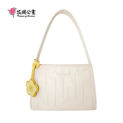Flower Princess Daybreak Women's 2024 Trend Fashion Versatile Nylon Cloth Shoulder Underarm New in Bags for Women