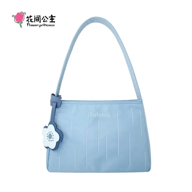 Flower Princess Daybreak Women's 2024 Trend Fashion Versatile Nylon Cloth Shoulder Underarm New in Bags for Women
