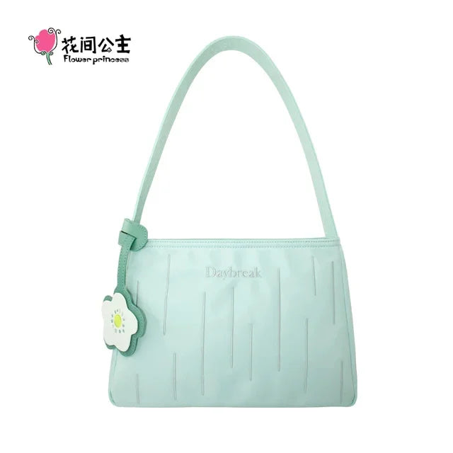 Flower Princess Daybreak Women's 2024 Trend Fashion Versatile Nylon Cloth Shoulder Underarm New in Bags for Women