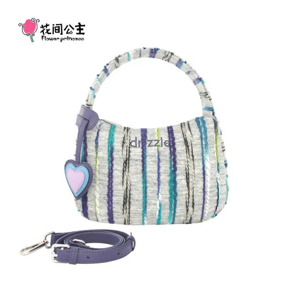 Flower Princess Drizzle Women's Bag 2024 Trend Designer Fall Winter New Fashion Female Small Handbag Crossbody Bags for Women