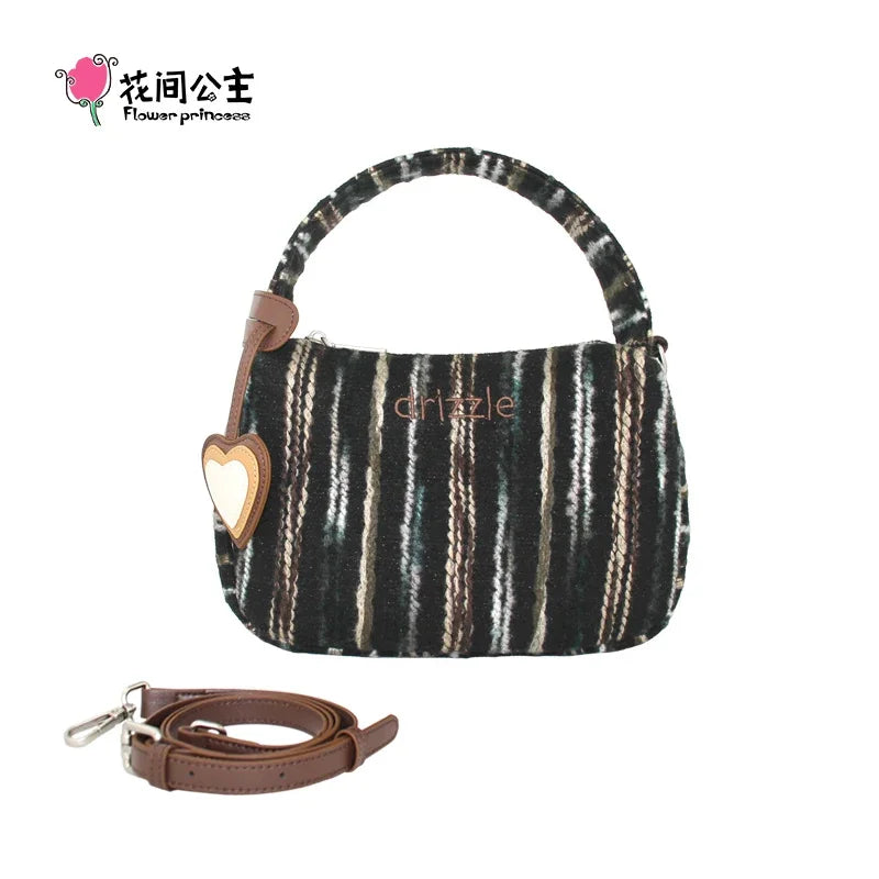 Flower Princess Drizzle Women's Bag 2024 Trend Designer Fall Winter New Fashion Female Small Handbag Crossbody Bags for Women