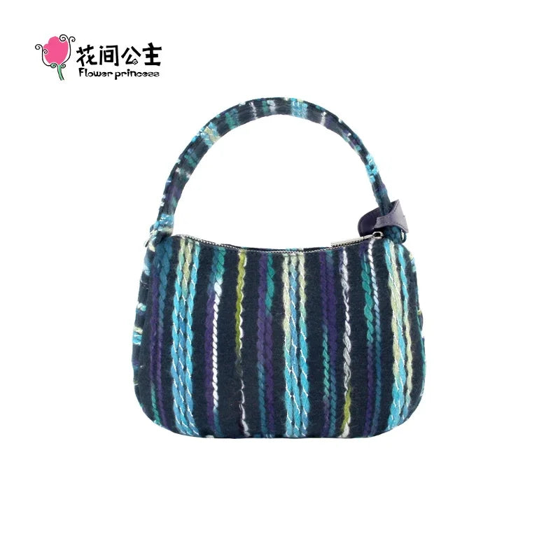 Flower Princess Drizzle Women's Bag 2024 Trend Designer Fall Winter New Fashion Female Small Handbag Crossbody Bags for Women