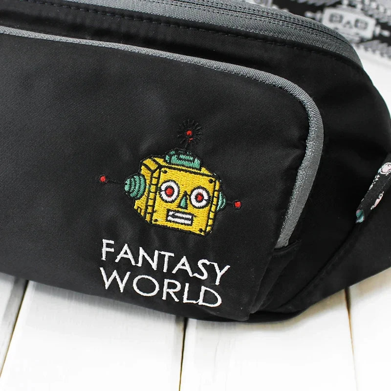 Flower Princess Fantasy World 2024 Women's Spring Small Chest Waist Casual Wide Shoulder Strap Messenger Lightweight Bag