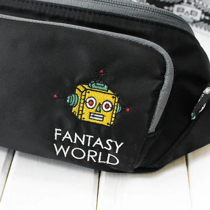 Flower Princess Fantasy World 2024 Women's Spring Small Chest Waist Casual Wide Shoulder Strap Messenger Lightweight Bag