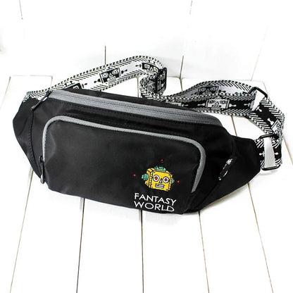 Flower Princess Fantasy World 2024 Women's Spring Small Chest Waist Casual Wide Shoulder Strap Messenger Lightweight Bag