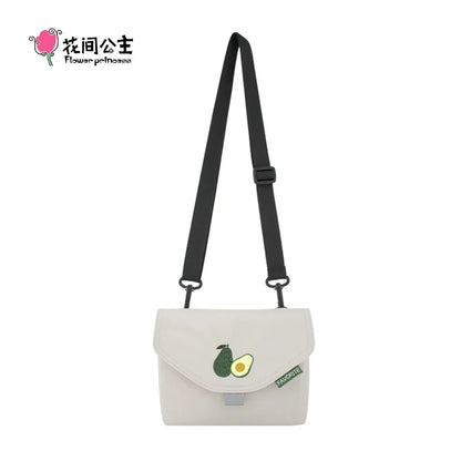 Flower Princess Fruit Women's 2024 Trend Small Nylon Designer Fashion Crossbody Messenger Phone Female Bags for Women