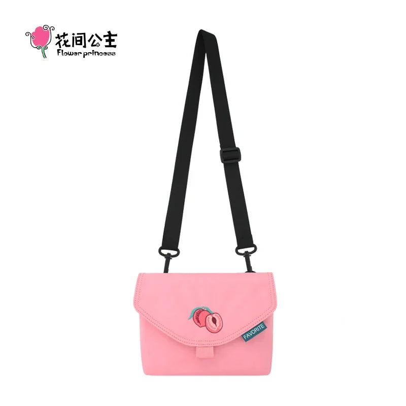 Flower Princess Fruit Women's 2024 Trend Small Nylon Designer Fashion Crossbody Messenger Phone Female Bags for Women