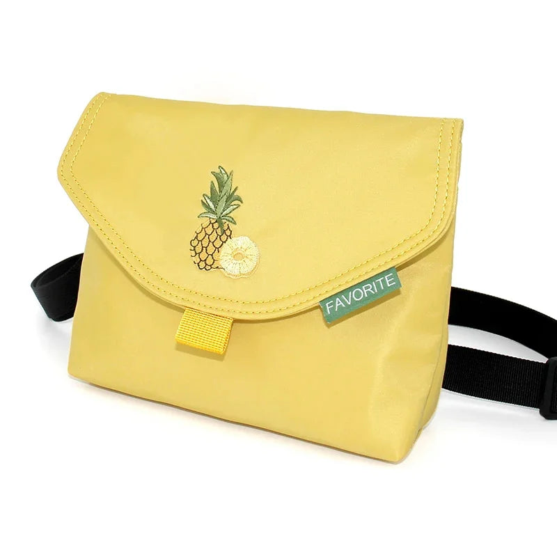 Flower Princess Fruit Women's 2024 Trend Small Nylon Designer Fashion Crossbody Messenger Phone Female Bags for Women