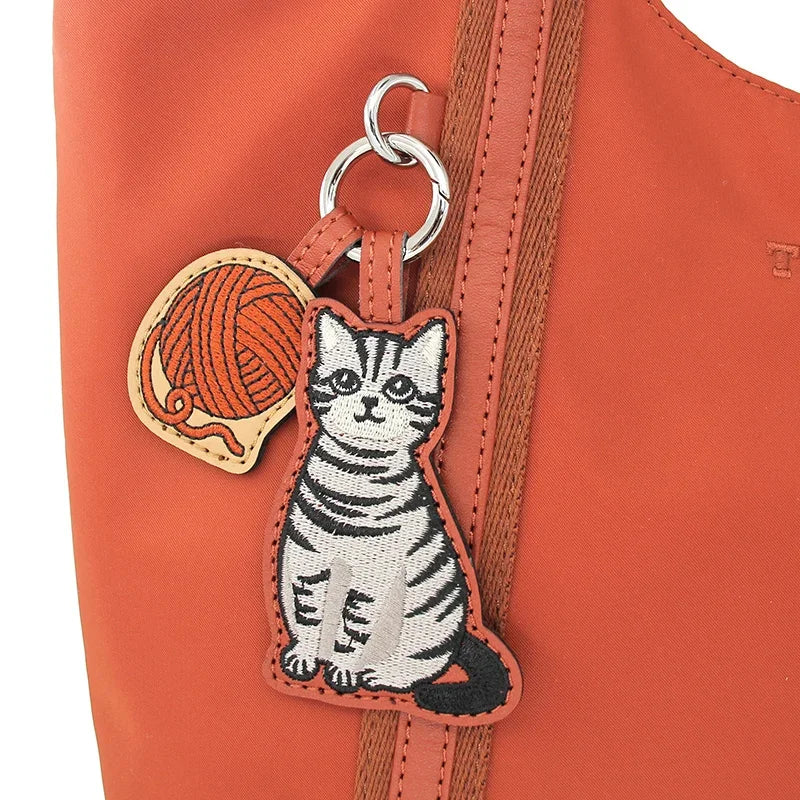 Flower Princess Gentle Cat Women's Bag 2024 Trend New in Fashion Autumn Winter Original Niche Nylon Shoulder Tote Bags for Women
