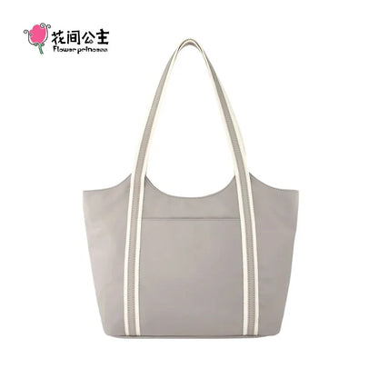 Flower Princess Gentle Cat Women's Bag 2024 Trend New in Fashion Autumn Winter Original Niche Nylon Shoulder Tote Bags for Women