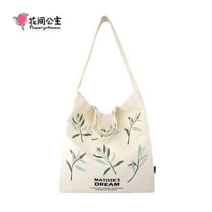 Flower Princess Matisse's Dream Women's Bag 2024 Trend Summer Fashion Shoulder Tote Large Big Shopping Canvas Bags For Women