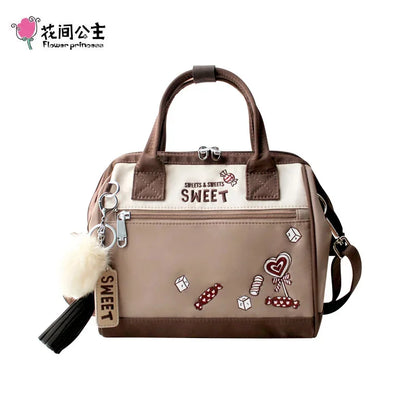 Flower Princess Messenger Crossbody Women Shoulder Luxury Handbags Female Bags Designer Ladies Handbag 2024 Fashion