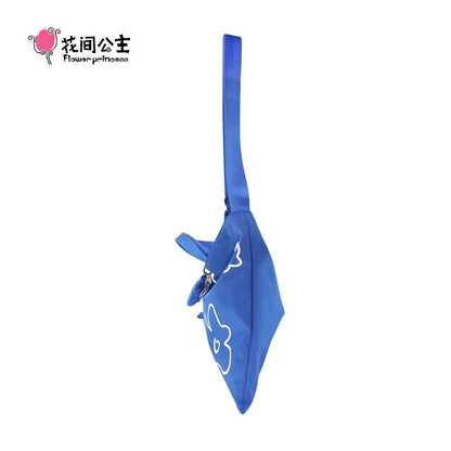 Flower Princess Noise Women's Bag 2024 Trend Klein Blue Shoulder Tote Big Crossbody Nylon Cloth Designer Bags For Women