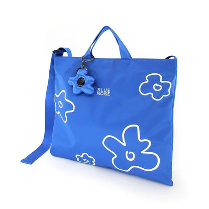 Flower Princess Noise Women's Bag 2024 Trend Klein Blue Shoulder Tote Big Crossbody Nylon Cloth Designer Bags For Women