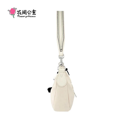 Flower Princess PLAY Women's Bag Designer Half Moon Underarm Crossbody Shoulder Nylon Black Handbag Summer Female Bags for Women