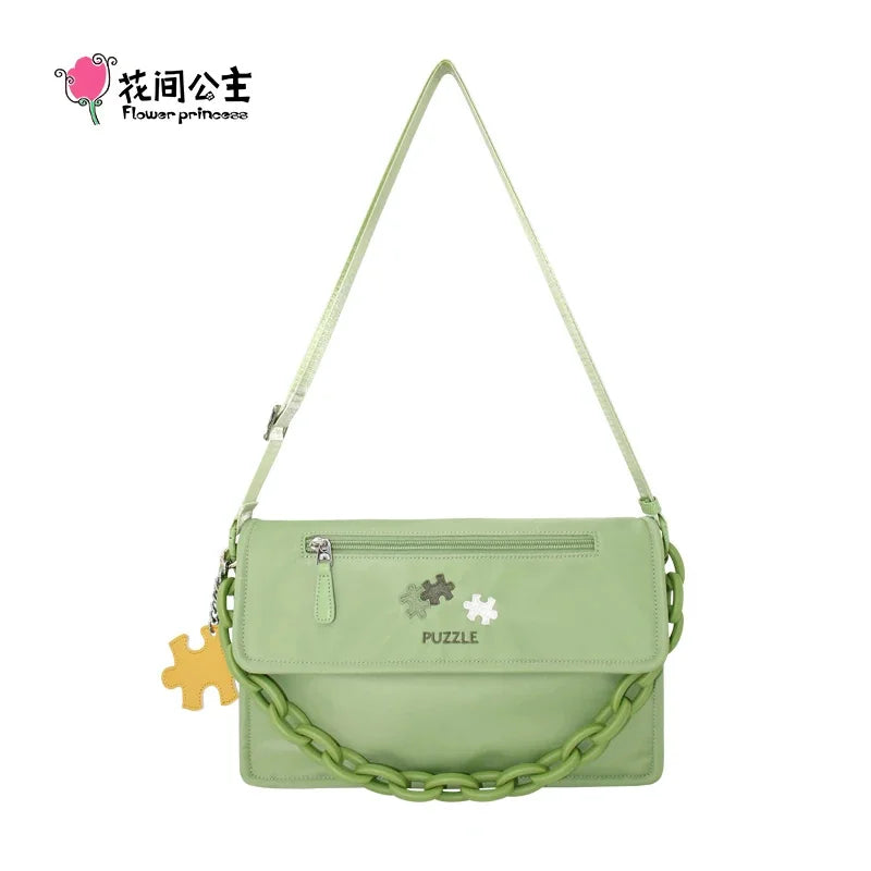 Flower Princess PUZZLE Women's Bag 2024 Trend Summer Chain Designer Handbag Shoulder Messenger Crossbody Fashion Bags for Women