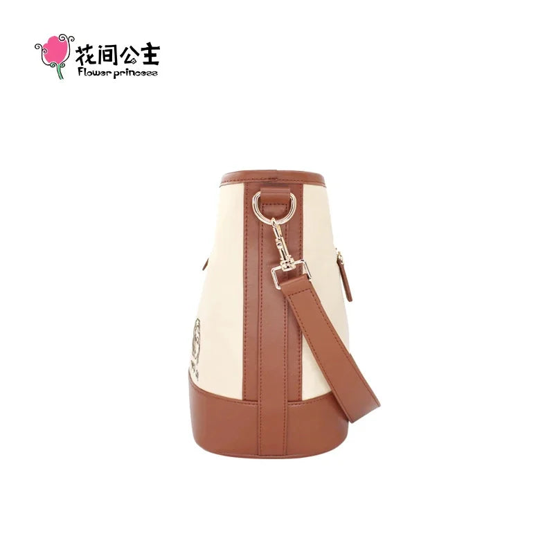 Flower Princess Perfect Day Women's 2024 Fall/Winter Shoulder Crossbody New Fashion Nylon Original Female Bucket Bag Ladies