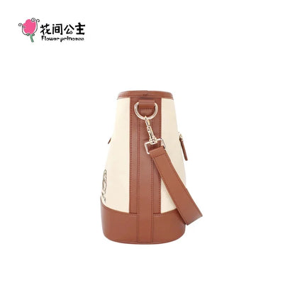 Flower Princess Perfect Day Women's 2024 Fall/Winter Shoulder Crossbody New Fashion Nylon Original Female Bucket Bag Ladies