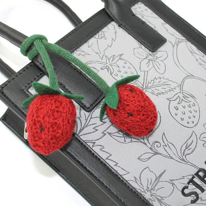 Flower Princess Strawberry Women's 2024 Trend Fashion Small Square Cell Phone Crossbody Bag New in Handbag for Women