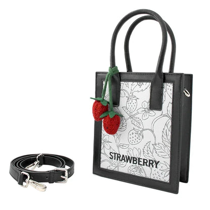 Flower Princess Strawberry Women's 2024 Trend Fashion Small Square Cell Phone Crossbody Bag New in Handbag for Women