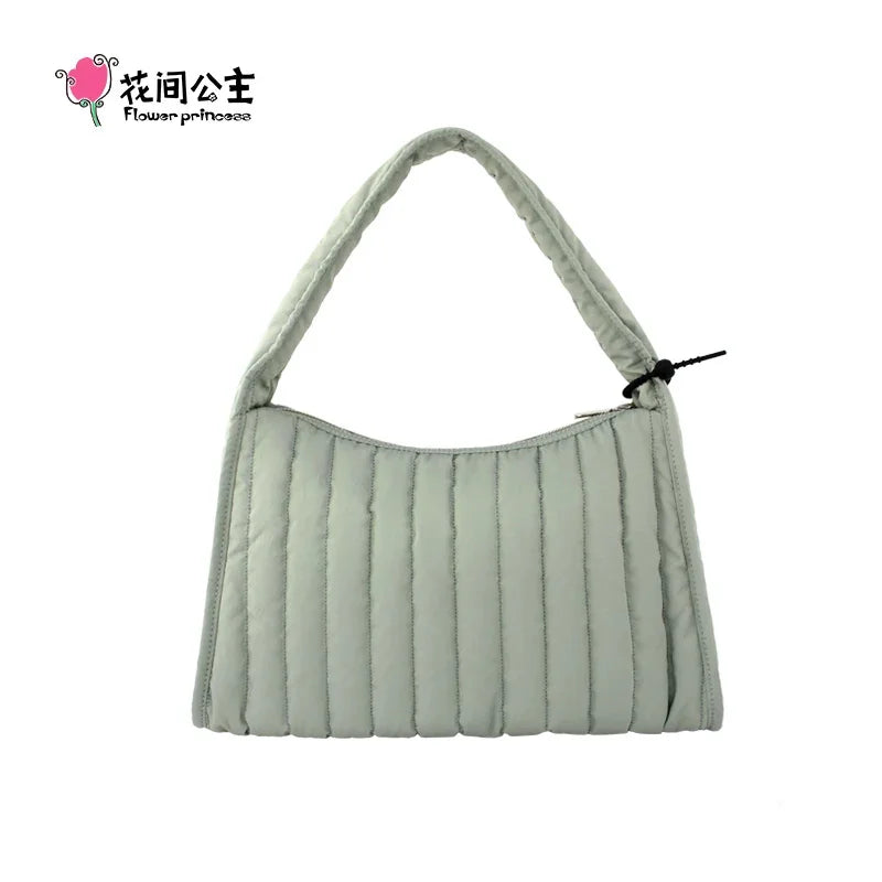 Flower Princess Valley Women's Bag 2024 Trend Fashion Quilted Shoulder Handbag Original Female New in Winter Bags for Women