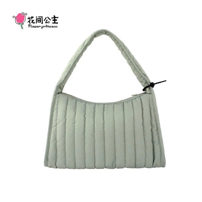 Flower Princess Valley Women's Bag 2024 Trend Fashion Quilted Shoulder Handbag Original Female New in Winter Bags for Women