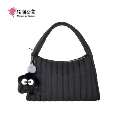 Flower Princess Valley Women's Bag 2024 Trend Fashion Quilted Shoulder Handbag Original Female New in Winter Bags for Women