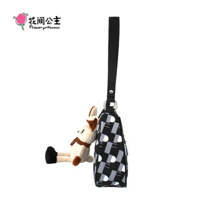 Flower Princess Women's Bag Fashion New 2024 Trend Cute Designer Female Handbags Shoulder Underarm Crossbody Bags for Women