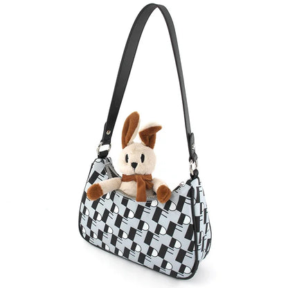 Flower Princess Women's Bag Fashion New 2024 Trend Cute Designer Female Handbags Shoulder Underarm Crossbody Bags for Women
