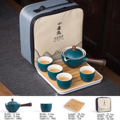 Flowers Exquisite Stone Grinding Shape Tea Set Handmade Tea Pot Cup Set Chinese Tea Ceremony Gift GungFu Tea Cup Teaware Unique