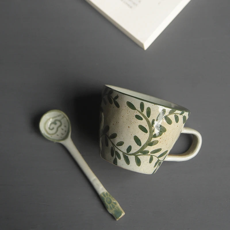 Foam at the beginning of the jingdezhen ceramic handmade coffee cup clay double mark cup for a cup of milk cup couples