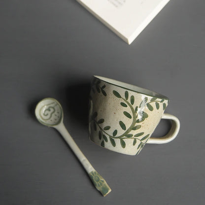 Foam at the beginning of the jingdezhen ceramic handmade coffee cup clay double mark cup for a cup of milk cup couples