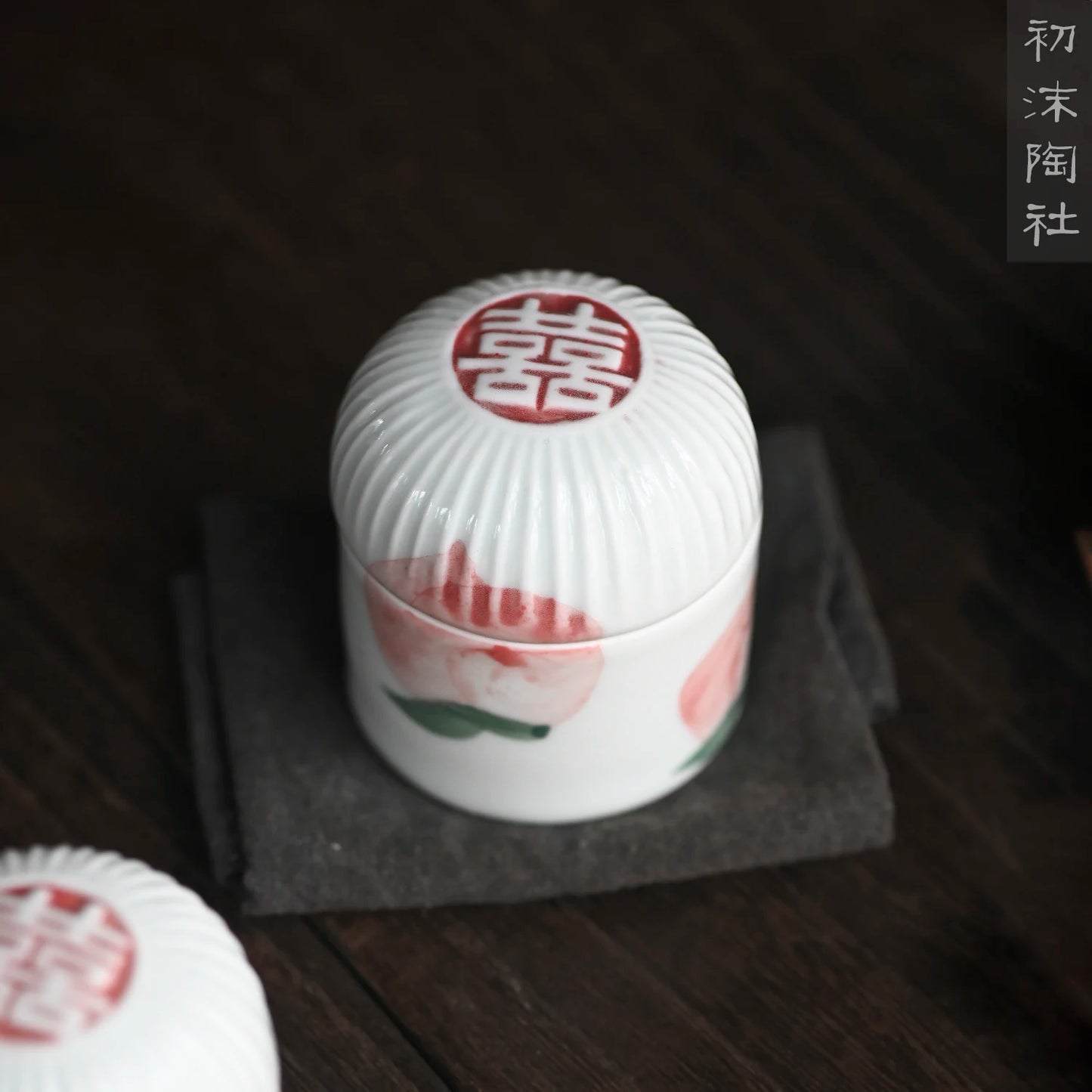 Foam at the beginning of the jingdezhen ceramic small household travel carry portable wake POTS of tea caddy storehouse
