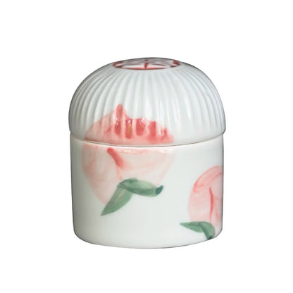 Foam at the beginning of the jingdezhen ceramic small household travel carry portable wake POTS of tea caddy storehouse