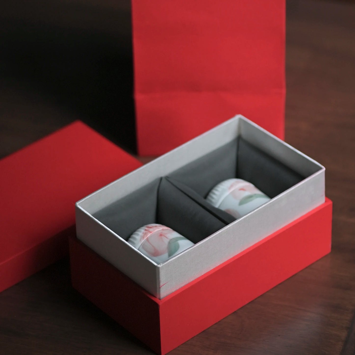 Foam at the beginning of the jingdezhen ceramic small household travel carry portable wake POTS of tea caddy storehouse