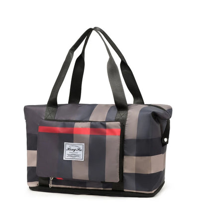 Foldable Dry Wet Separation Sport Shoulder Bags with Shoes Compartmen Gym Tote