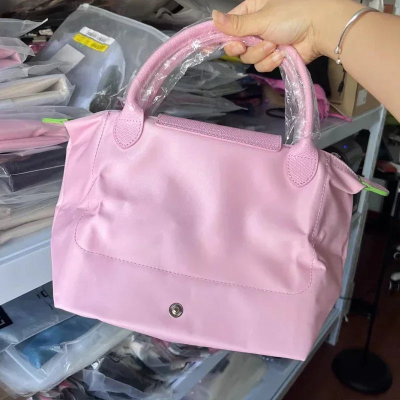 Foldable Dumpling Bun Bag Nylon Tote Bags Classic Nylon Women's Bag Fashion Shoulder Bags Ladies Dumpling Handbags