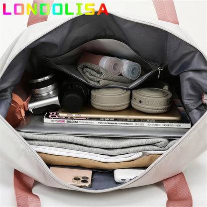Foldable Large Capacity Women Gym Bags Shoulder Bag Women Training Travel Handle Handbag Yoga Sport Laptop Tote Sac Women