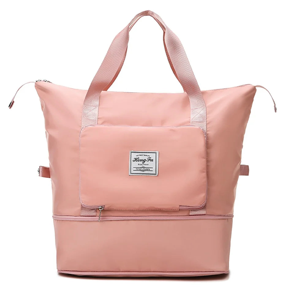 Foldable Large Capacity Women Gym Bags Shoulder Bag Women Training Travel Handle Handbag Yoga Sport Laptop Tote Sac Women