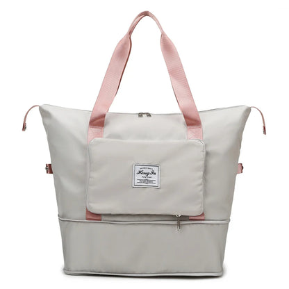 Foldable Large Capacity Women Gym Bags Shoulder Bag Women Training Travel Handle Handbag Yoga Sport Laptop Tote Sac Women